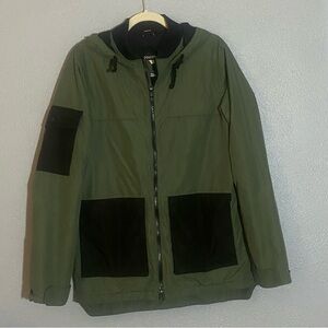 Marmot Hooded Olive Green and Black Cargo Jacket Men’s Size S